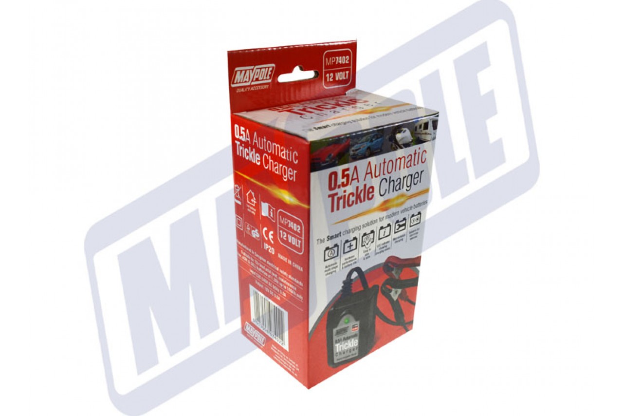 0.5A 12V DC Automatic Trickle Maintenance Battery Charger