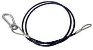 Black breakaway safety cable