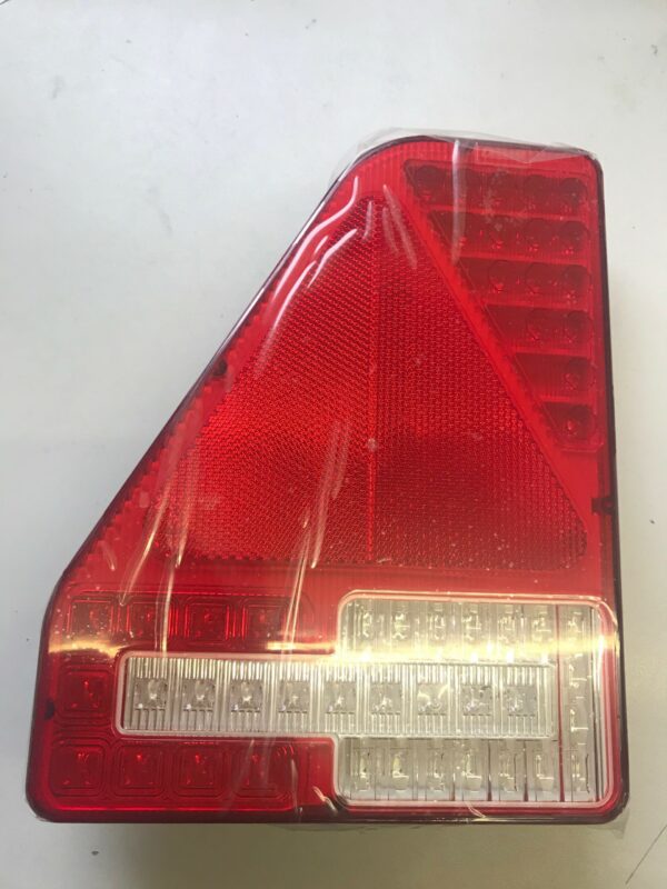 Red rear vehicle light
