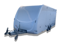 White enclosed titan trailer